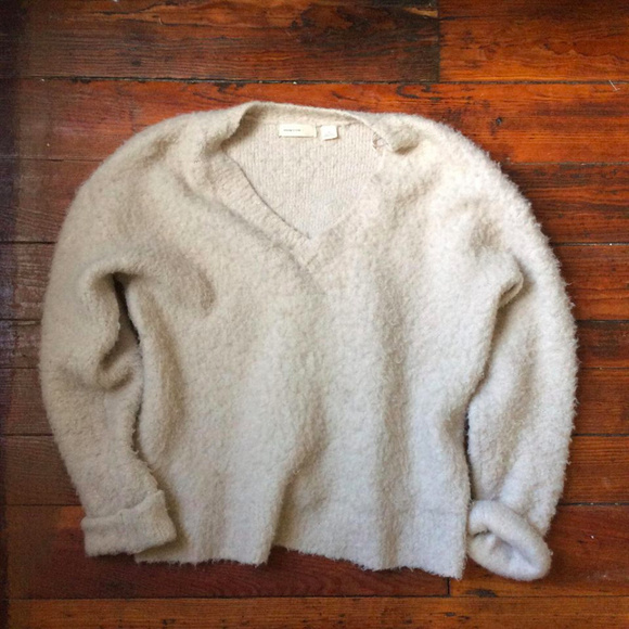 Anthropologie Sweaters - Anthro Sleeping on Snow Fuzzy oversized sweater XS